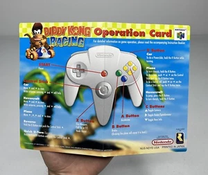 Nintendo 64 N64 Diddy Kong Racing Operation Card Einsatz nur *einige Abnutzung* - Bild 1 von 6
