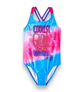 JoJo Siwa Girl Swimwear Pink One Piece Racerback Swimsuit Kids Size XS 4/5 NEW - Picture 1 of 9
