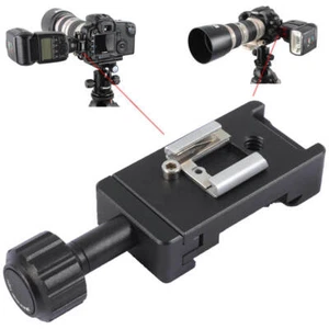 Metal Clamp with Hot Shoe Mount for Camera Vertical Shoot Quick Release Pate - Picture 1 of 12