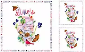 Windham State Cottons by Sara Franklin 51214P X Illinois 1 Panel Crafting State - Picture 1 of 5