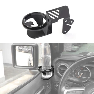 Left Side Dash Mount Door Cup Holder Rack Bracket For Jeep Wrangler JL JT 18+ US - Picture 1 of 24