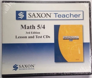 Saxon Teacher 5/4 Grade 4 Lesson & Test CD-roms for Teachers 3rd Edition NEW!! - Picture 1 of 2