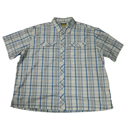 Cabela's 4MOST CoolMax UPF 30 Plaid Fishing Shirt Vented Short Sleeve 3XL - Image 1 of 4