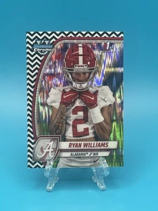 2024 Bowman U cromo 1er Ryan Williams #53 refractor sigiloso blanco y negro/48 - Imagen 1 de 3