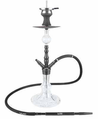 Luna Hookah Minima 2.0 Shisha Wasserpfeife Hookah Schwarz Aluminium Komplett Set - Bild 1 von 4