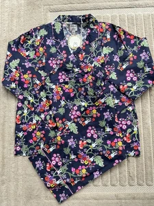 BNWT Cath Kidston Navy Botanical 100% Cotton Miffy Button Through Pyjamas 14R - Picture 1 of 5