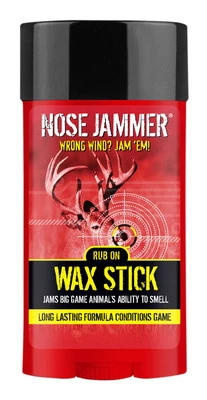 Nose Jammer Rub On Wax Stick Red Long Lasting Scent Control for Hunting - Image 1 of 4