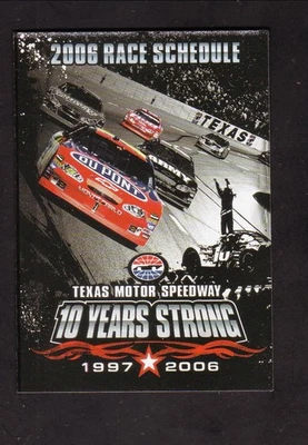 Jeff Gordon Texas Motor Speedway 2006 calendario de bolsillo O'Reilly piezas de automóviles Foto 1 de 2