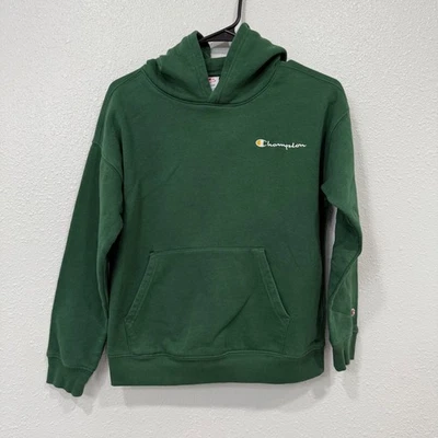 Kids Champion Green Hoodie Sweatshirt ROC NY 1919 Size M 10 12 - Image 1 of 4