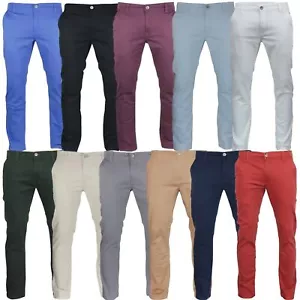 Men's Jack South Regular Fit Stretch Cotton Flat Front Chino Trouser From 32-40" - Picture 1 of 31