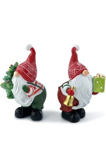 Hodao 2 Stück Weihnachtsschmuck - 3,85" H Wichtel Harz Weihnachtsfiguren  - Bild 1 von 3