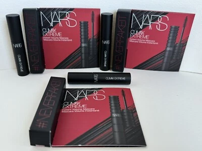 3 X Máscara de pestañas Nars Climax Extreme Instant Volume negra viaje de lujo 0,07 oz cada una Foto 1 de 4