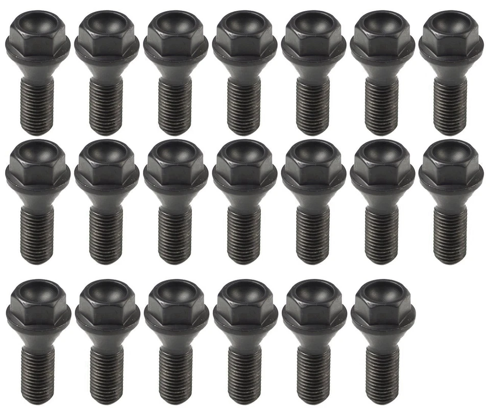 Juego de 20 tuercas de pernos de rueda 12 X1,5 mm para BMW E46 E90 E39 E60 E53 36131095390 Foto 1 de 4
