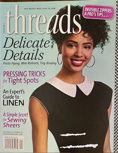 Tauntons THREADS Sewing MAGAZINE September October 2016 #186 LINEN ...