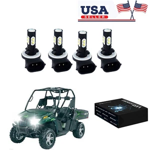 FOR ARCTIC CAT PROWLER 1000 HDX 500 700 HIGH & LOW HEADLIGHT LED LIGHT BULB - Picture 1 of 8