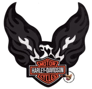 HARLEY DAVIDSON FLAMING PHOENIX PATCH ** RETIRED DESIGN ** JACKET PATCH 8 INCH - Picture 1 of 5