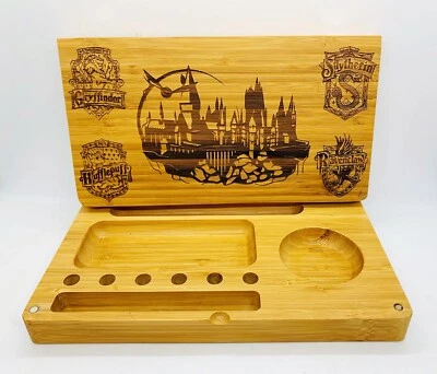 Harry Potter Láser Grabado Imán Trasero Flip Estilo Bandeja Rodante Regalo de Navidad Foto 1 de 4