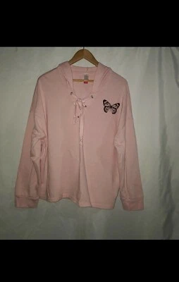 No Boundaries Butterfly Pink Long Sleeve Sweater Size: XXXL - Image 1 of 4