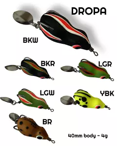 BASS LURE DEADLY DROPA SOFTSHELL FIZZER FISHING LURE - Picture 1 of 1