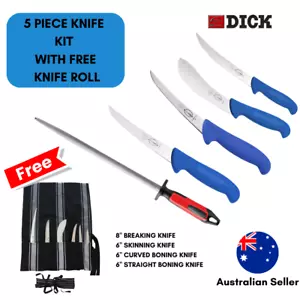 Dick Butcher's Apprentice Tool Kit - F.Dick Knife /Steel / + Apron 5pc - Foto 1 di 7
