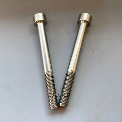 2 piezas M9 x 1,25 x 70 Ti titanio tornillo perno Allen hexagonal enchufe tapa cabeza Foto 1 de 2