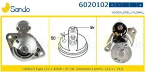 Moteur D'Arrêt Compatible Avec Opel Astra/Corsa/Meriva 1.7CDTI - Imagen 1 de 1