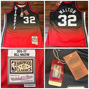 Mitchell & Ness Portland Trail Blazers 1976 Bill Walton Swingman Jersey Sz Large
