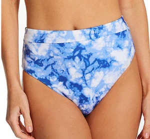 Sanctuary L137751 Blue Poolside Tie-Dye Banded High-Rise Swim Bottoms Size XL - Picture 1 of 8