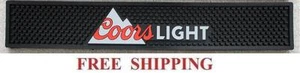 COORS LIGHT BEER LOGO RAIL BEER BAR MAT RUNNER NEW - Picture 1 of 1