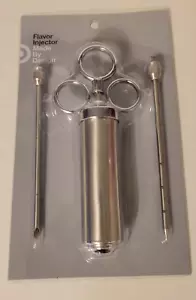 Stainless Steel Meat Flavor Injector 2 Needle Seasoning Marinade Injector BBQ - Picture 1 of 10
