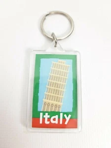 Vintage Highlights Top Secret Adventures Souvenir Italy Keychain Fob Key Ring - Picture 1 of 2