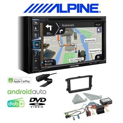 Alpine Autoradio Apple CarPlay Android für Volkswagen VW Scirocco inkl Canbus - Bild 1 von 4