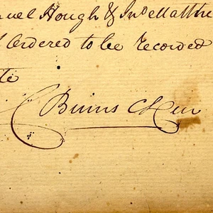 1805 Loudoun County VA Clerk Document Signed by Charles Binns Court Proved Deed - Picture 1 of 4