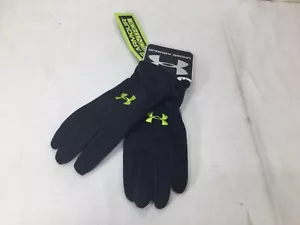 NEW Under Armour Scent Control Basic BLACK Gloves Medium Lightweight Winter - Picture 1 of 3