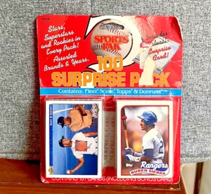 Topps, Donruss, Fleer, Score FACTORY-SEALED Sports Pak: 101-MLB Baseball Cards  - Picture 1 of 3
