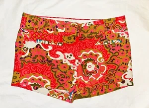 J CREW: 2.5” Pantalones Cortos de Algodón con Entrepierna Con Bolsillos: Rosa Blanco Tostado Verde Patrón, 4 - Imagen 1 de 3