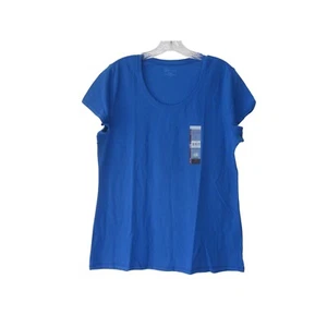 NWT NOBO Primary Blue Scoop Neck Short Sleeve T-Shirt Sz XXL 19 - Picture 1 of 3
