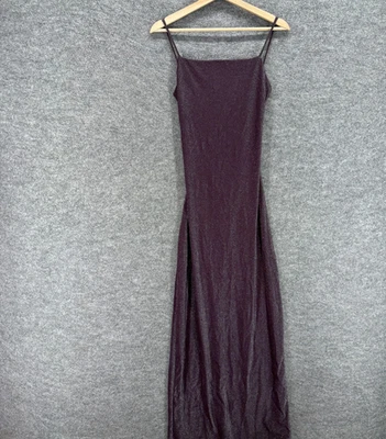 Vestido City Triangles Mujer M Medio Púrpura Maxi Largo Sin Mangas Borlas Informal Foto 1 de 4