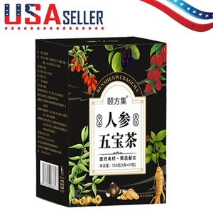 30 pezzi tè al ginseng sei treasure, tè ai reni, tè al fegato, dattero rosso salute dei reni - Foto 1 di 16