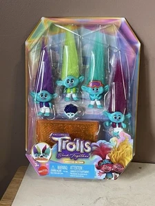 DreamWorks TROLLS Band Together Brozone On Tour Set mit 5 kleinen Puppen ~ Neu! - Bild 1 von 6