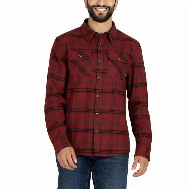 Colorado Clothing Men’s XL/EG Red Black Plaid Flannel Button Up Shirt