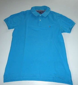 Tommy Hilfiger Gr. L ( eher Gr. M ) Herren Polo-Shirt - blau - - Bild 1 von 4
