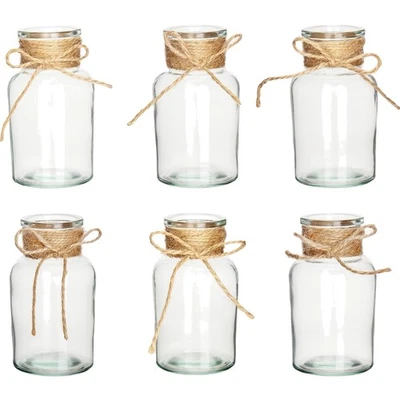 Mini Glasvasen Set für Tischdeko Hochzeiten Blumen Dekoration - Bild 1 von 4