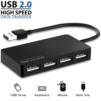USB 3.0 High Speed 4 Ports Hub Splitter  Adapter Multi Desktop PC Laptop - Image 1 of 4
