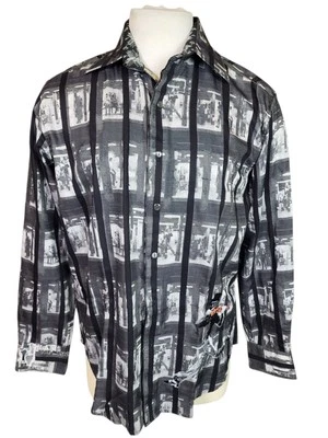 Robert Graham Limited Edition Rats The Musical Dress Shirt LARGE Classic Fit - Image 1 of 4
