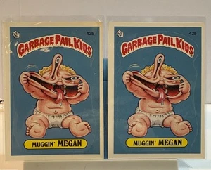 1985 Topps Garbage Pail Kids Series 2 #42b Muggin' Megan Card  Set Of 2 Cards - Bild 1 von 8