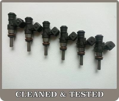 Injecteurs 13617728410 Bosch 0280158256 BMW K1600 lot de 6 NETTOYÉS ET TESTÉS - Photo 1/4