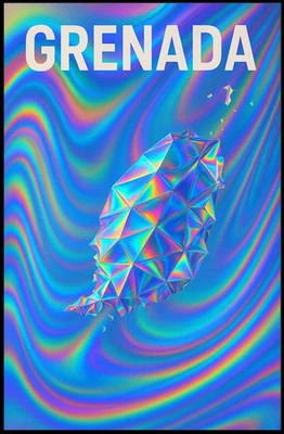 Grenada A Vibrant Geometric Vision Poster - Изображение 1 из 4