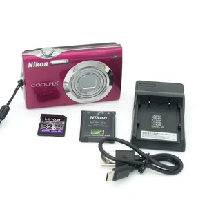 Nikon Coolpix S4000 12MP Y2K Digicam Camera (Ruby Red) - Bild 1 von 8