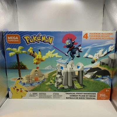 Pokemon Mega Construx 398 Piece Building Set Tropical Frost Showdown Sealed - Image 1 of 4